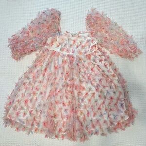 Storia Poppy Mini Dress with Pink and White Accents